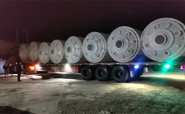 永昌锥底桶交付现场